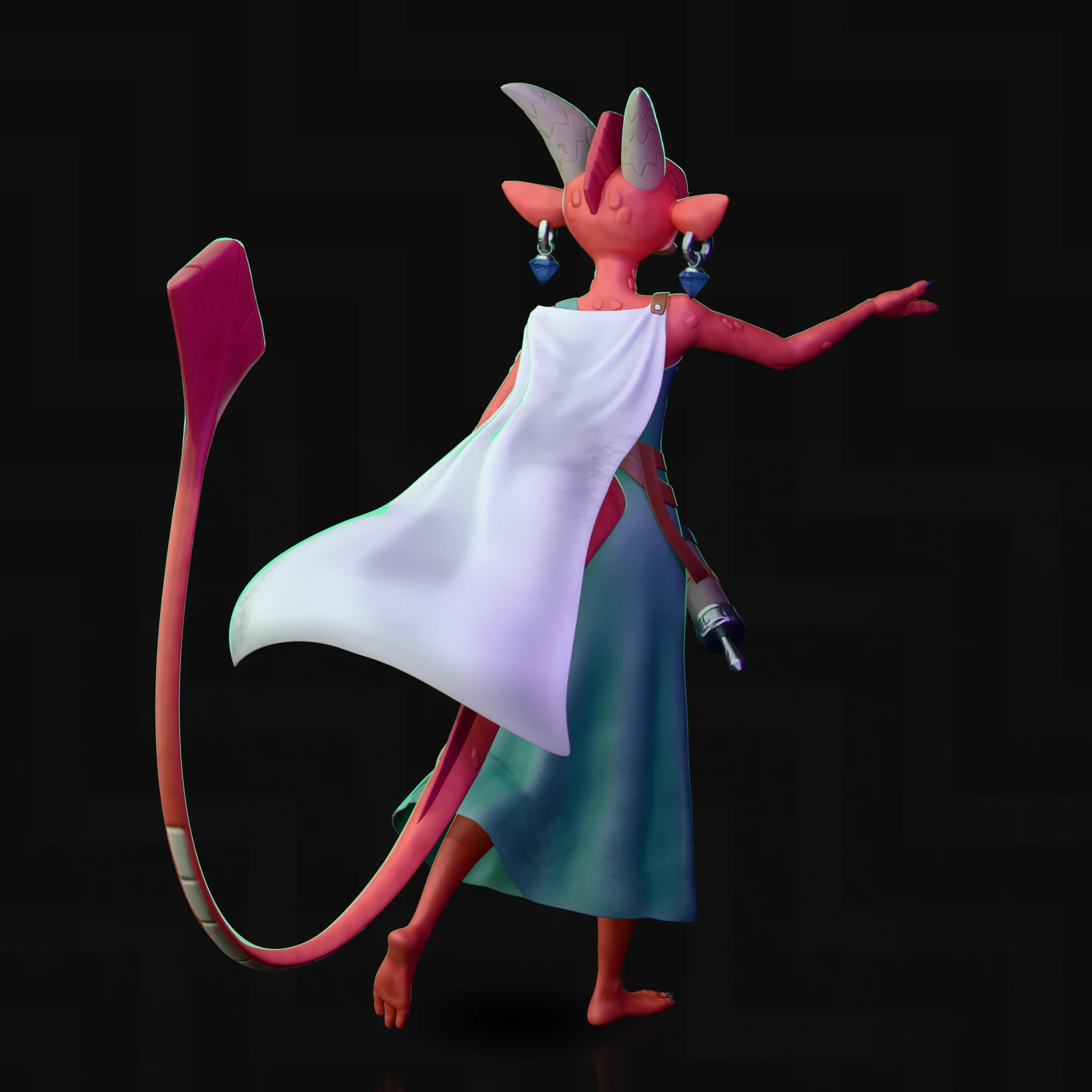 Rear view render of Vin