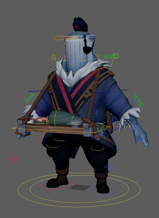 Maya controllers of the Character Rig