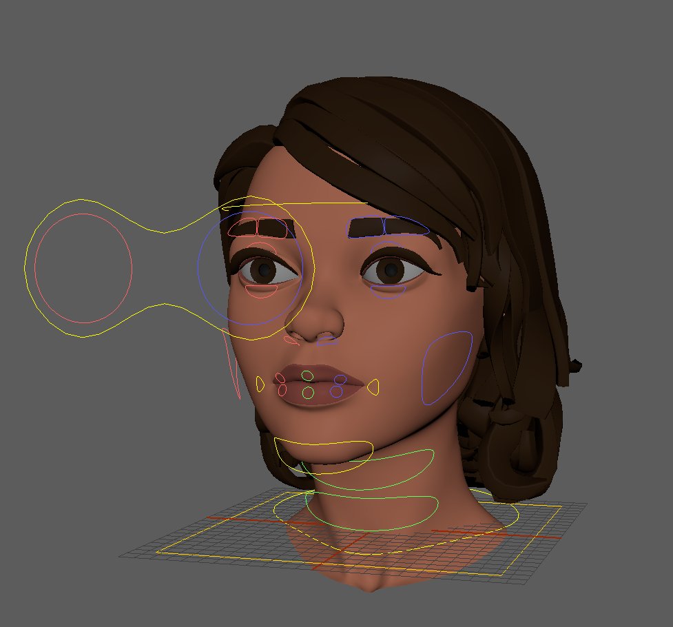 Controller Maya del rig facciale