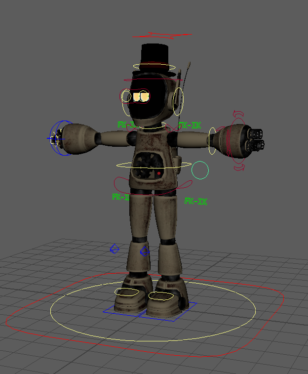 Controller Maya per il robot